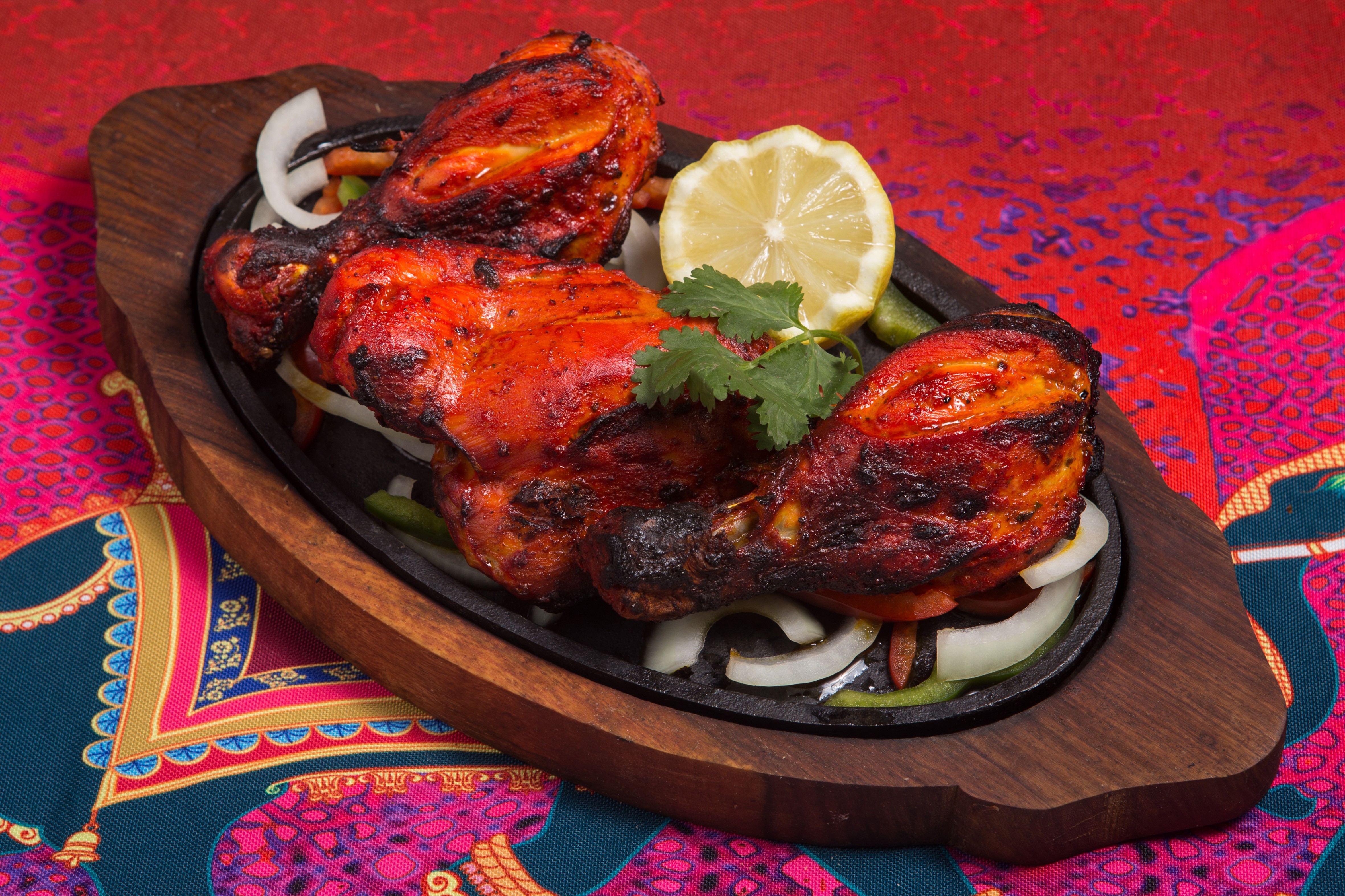 Tandoori Chicken Restaurant Kayani Poulet Grillé Épices